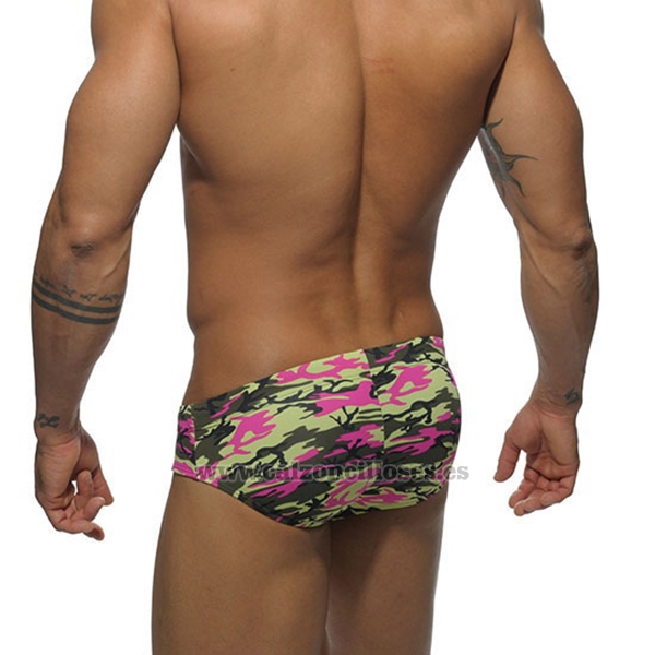 Slip Natacion Addicted Hombre Camuflaje Rosa Baratos